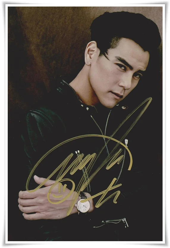 Эдди Пэн юянь автограф подписан оригинальное фото 6 дюймов новый китайский