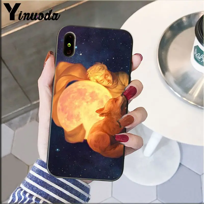 A10 Yinuoda Милый Маленький принц лиса слон Роза узор сотовый Чехол для телефона для Apple iPhone 8 7 6 6S Plus X XS MAX 5 5S SE XR крышка - Цвет: A10