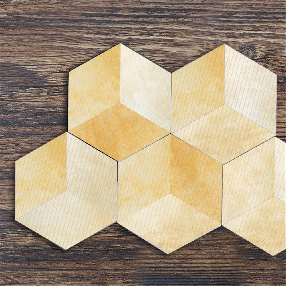 10 шт./компл. шестиугольник наклейки для настенной плитки DIY искусство стены декора Стикеры s 3D домашний декор Гостиная декоративные ПВХ Стикеры muraux 18Oct