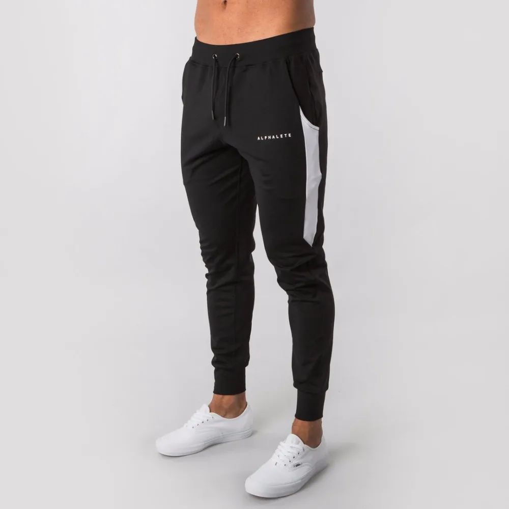 2019 New ALPHALETEGyms Mens Joggers Pants Fitness Casual Fashion Brand Sweatpants Bottom Snapback Men | Мужская одежда