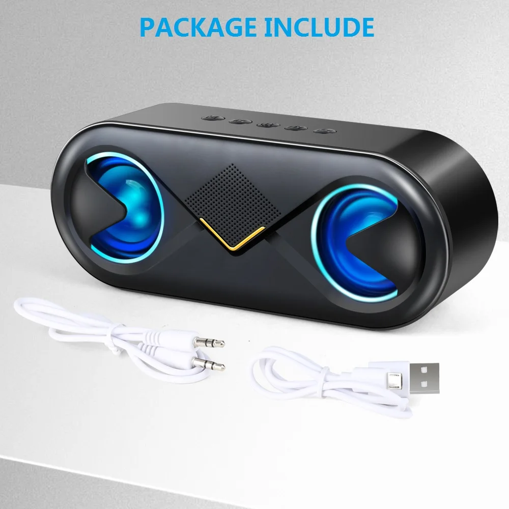 Bluetooth Колонка TOPROAD портативная 10 Вт с поддержкой TF AUX USB|Портативные колонки| |