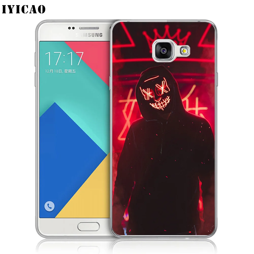 Мягкий силиконовый чехол для телефона IYICAO Marshmello DJ из ТПУ Samsung A10 A30 A40 A50 A70 M10 M20 M30 |