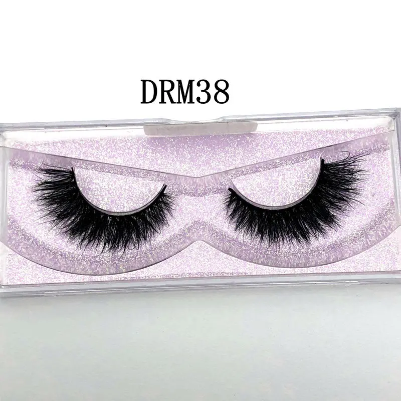С фабрики 3d Миконос настоящий ручной Сибирский мех норки полосы ресницы DRM11mink ресницы - Цвет: DRM38