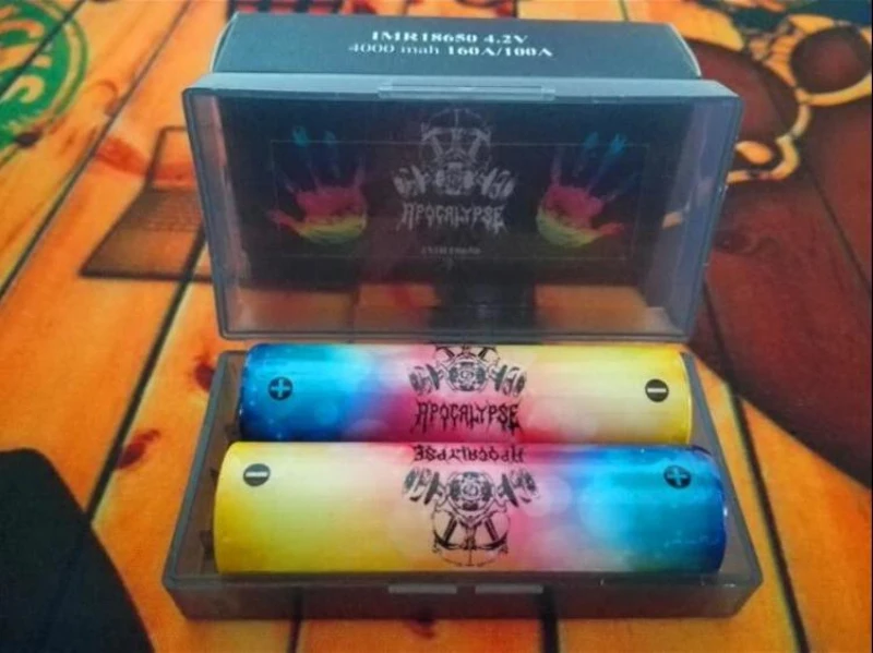 Топ США Apocalypse 18650 батарея IMR 4 2 V 4000mah 100A Радужный цвет перезаряжаемый li lon Vape блок
