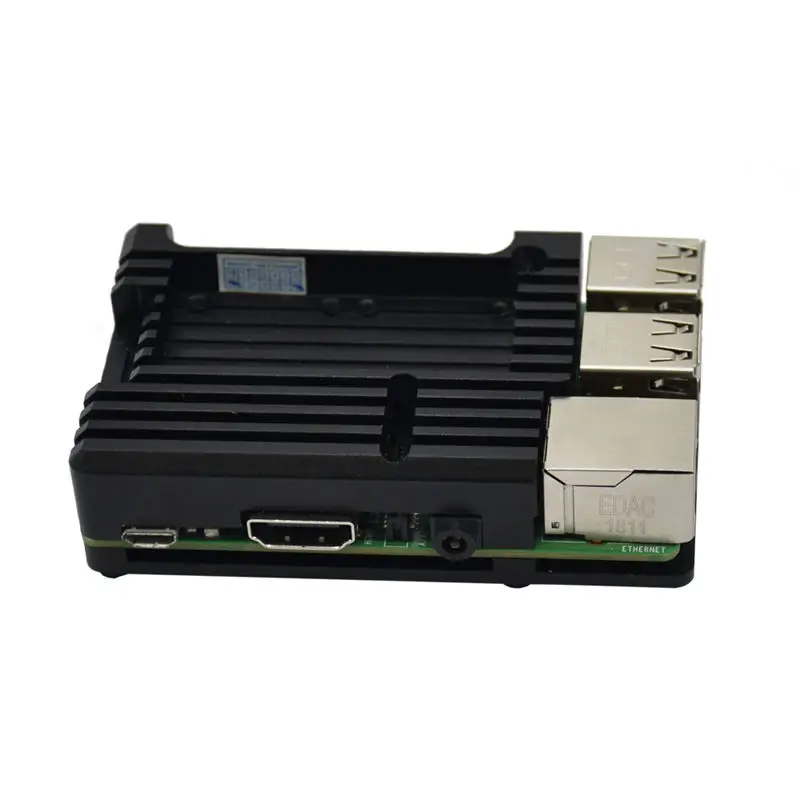 Raspberry Cnc Aluminum Alloy Armor Case With Cooling Heatsink Dual Fan For Pi 3 Model B/Pi 3B+ | Компьютеры и офис