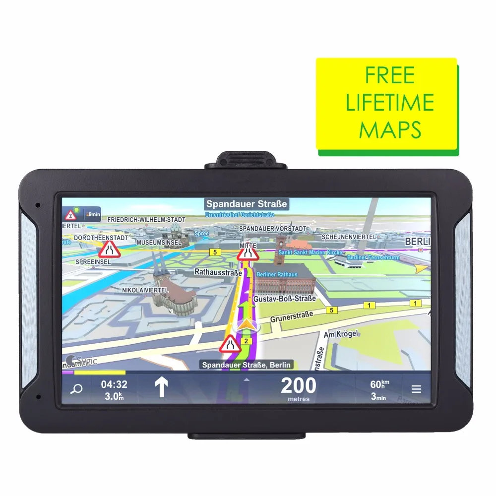 Oriana 7 дюймов HD Автомобильный GPS навигатор FM 8G 256MB или 128MB Последняя Европа карта