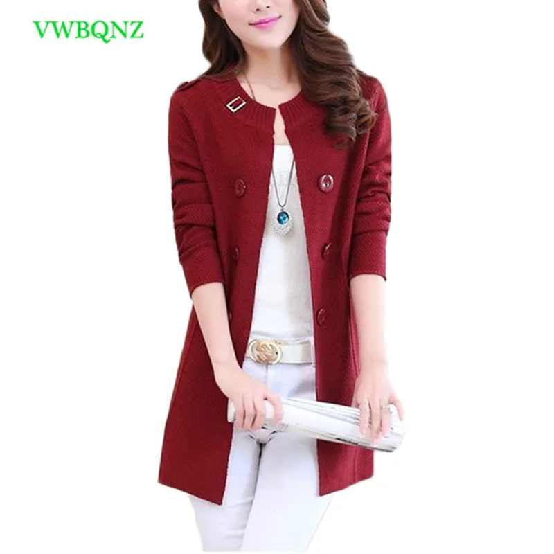 

Thin New Long Sweater Women Long sleeve Korean Knitted Sweaters Cardigan Women's Plus size Loose Spring Autumn Jacket Coat A484