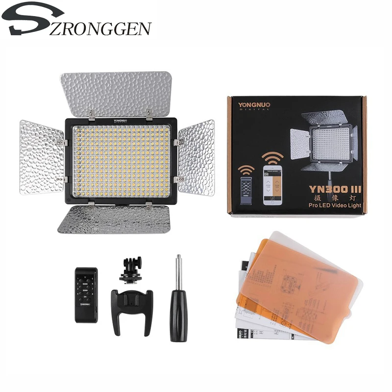 Светодиодный студийный светильник Yongnuo YN 300 III YN300III 5500K/3200k 5500K Pro для Canon Nikon|yn300