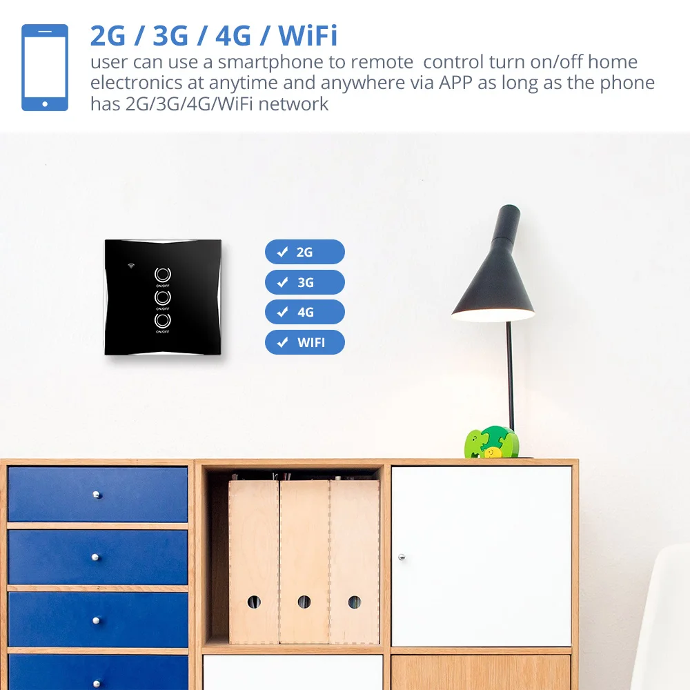 Wi-Fi, умный светильник сенсорный выключатель Панель настенный прерыватель 1/2/3 приложение Tuya/приложение Smart Life работает с Google Home/Alexa Голосовое управление Управление