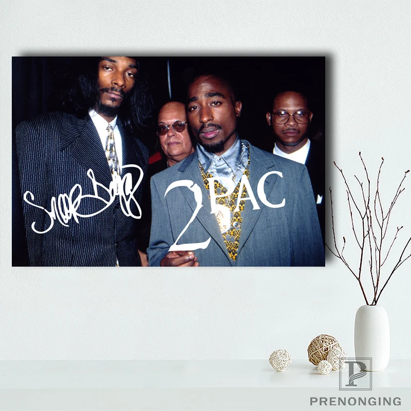 Холст постер из шелковой ткани плакат, Тупак плакат топ декор плакат 2pac номер#180327-03