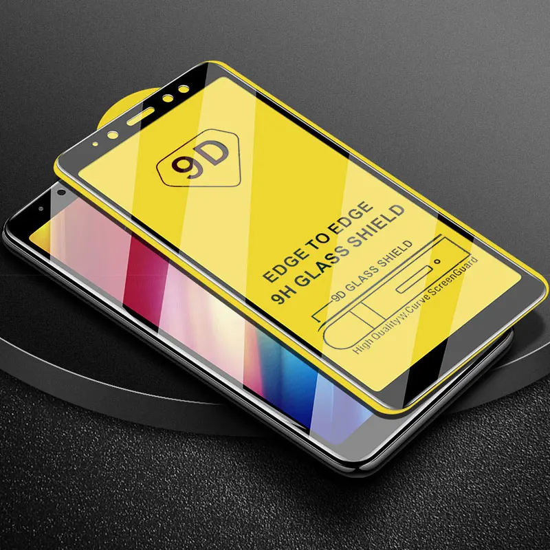Защитный Стекло на samsung Galaxy A5 A3 A7 2017 закаленное Экран протектор 9D с округленными