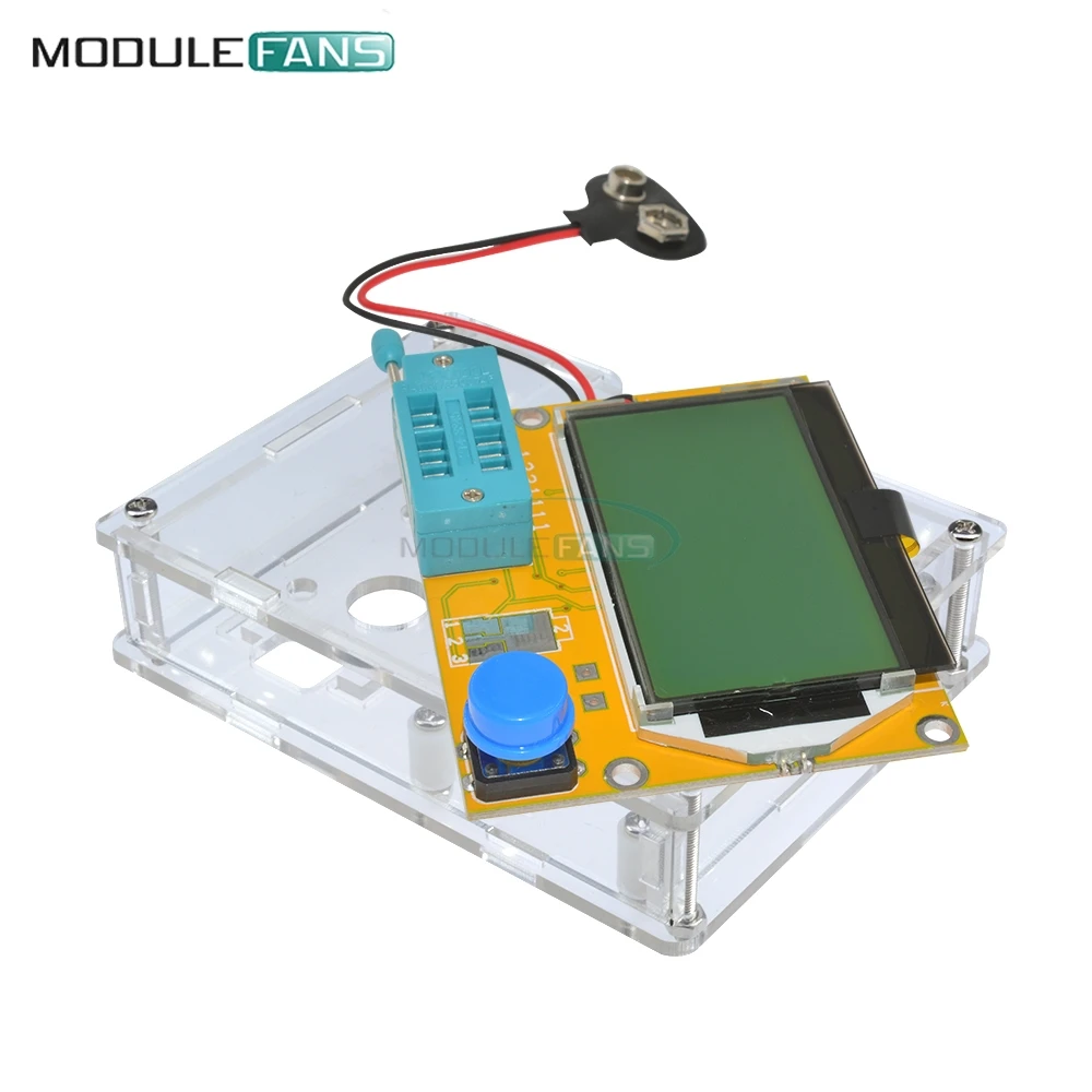 Mega328 LCR T4 M328 Multimetr Транзистор тестер измеритель емкости диодов и триодов MOS PNP/NPN с