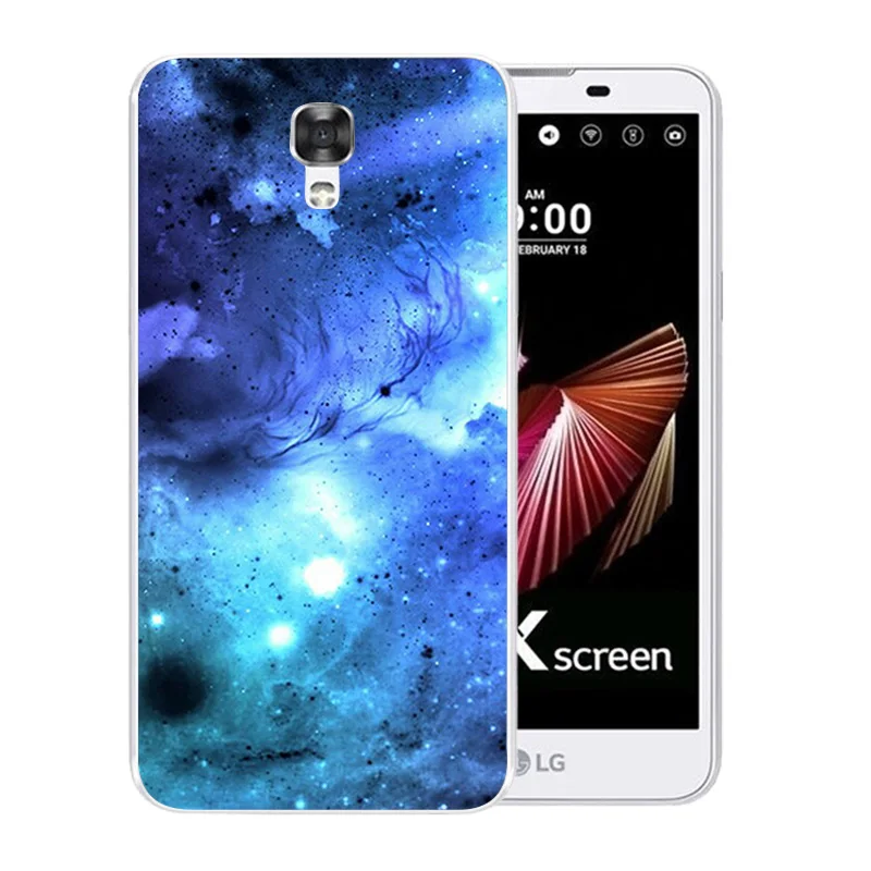Мягкий TPU для LG X Screen/X View K500N K500DS чехол телефона с рисунком звездного неба