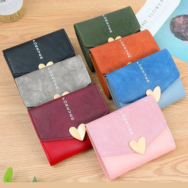 Короткие Кошельки кошелек держатель для ID карты женские кошельки девочек