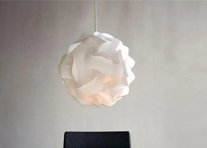 Белый 25 см/30 см/40 см Современный DIY элементы IQ пазл ZE лампа Потолочная люстра Подвесная лампа шар светильник ing 110-240 В