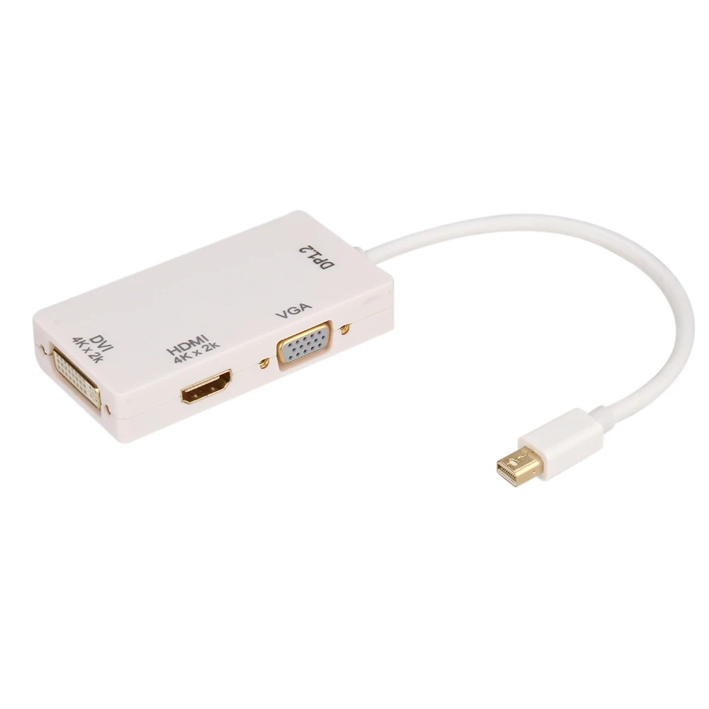 Горячий мини DisplayPort DP на 4K HDMI DVI VGA 3 в 1 адаптер кабель для MacBook Pro DOY 2019| |