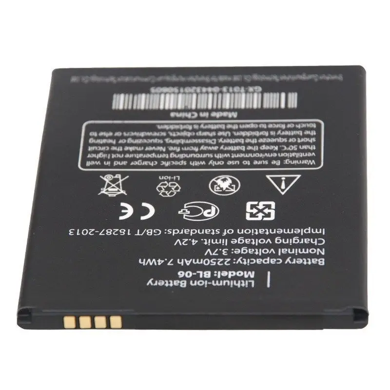 Оригинальный 3 7 V 2250mah аккумулятор для телефона аккумуляторная батарея THL BL 06 BL06 T6