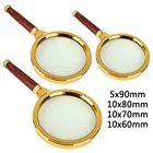 Увеличительное стекло 10X5X ручное 90 мм80 мм70 мм60 мм Лупа Портативная Лупа для ювелирных изделий газет Чтения Ручная Лупа