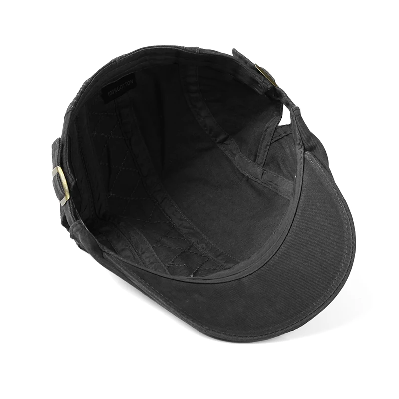 Хлопковый берет с козырьком для мужчин повседневная винтажная Регулируемая