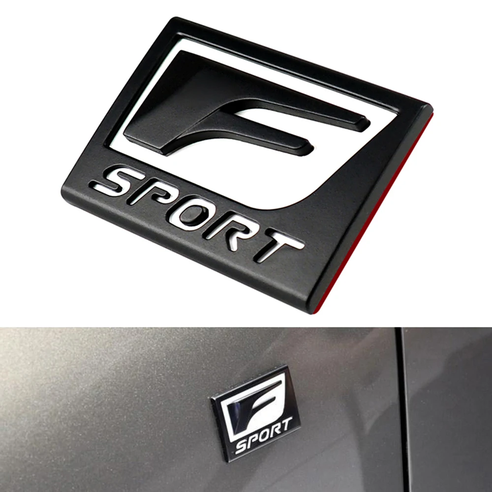 F Спортивная эмблема стикер автомобиля боковое крыло тело письмо логотип 3D для