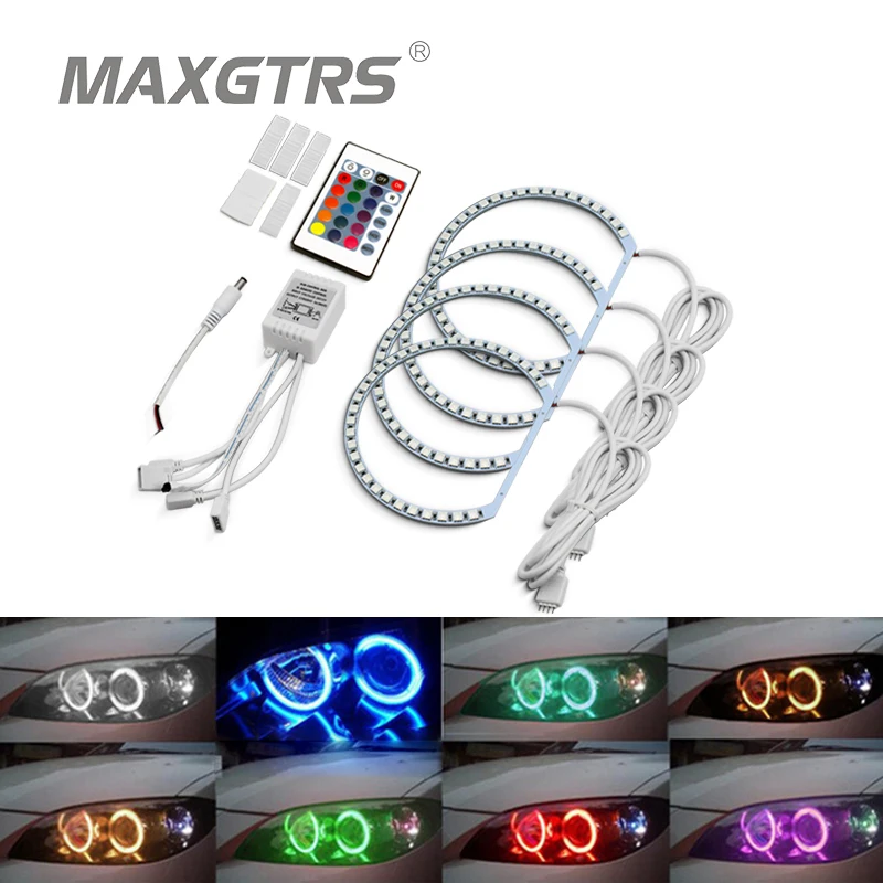 Комплект ксеноновых фар для BMW E36/E38/E39/E46/3/5/7 серии 4X/131 мм RGB 5050/132Smd|headlights for|xenon