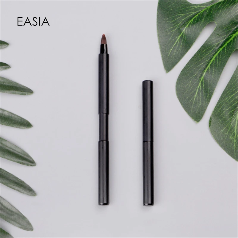 Одиночная эластичная щетка для губ путешествий металлическая ручка