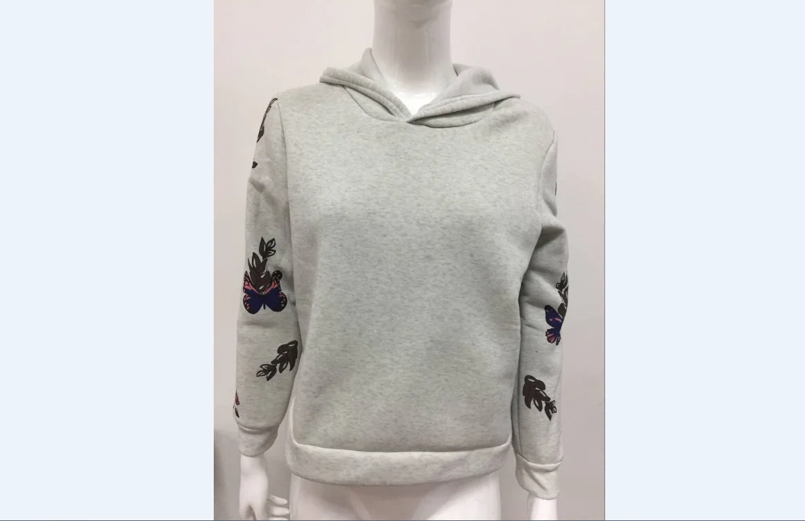 Новый стиль осенью 2017 Женская футболка с длинным рукавом и цветочным принтом