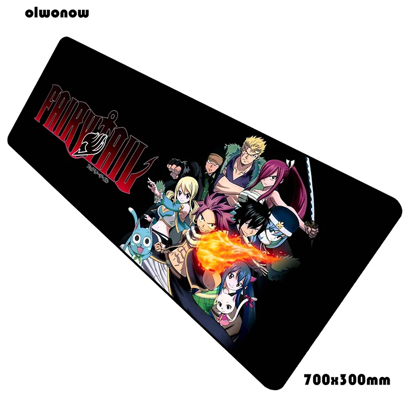 Size 700x300x2mm Сказочный Хвост коврик для мыши 70x30 см игровой коврик для мыши Аниме гелевый офисный коврик для ноутбука Настольный коврик под заказ padmouse games pc gamer коврики - Цвет: Size 700x300x2mm