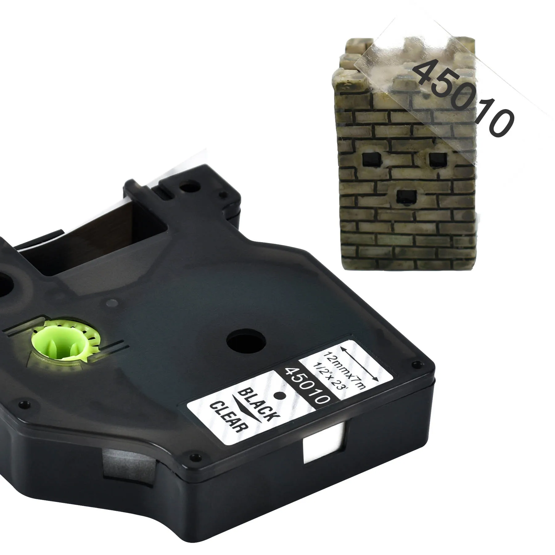 Cidy 45010 Compatible Dymo D1 manager 12mm Black on clear label tape for Label Printer DYMO LM160 LM280 dymo PNP | Компьютеры и офис