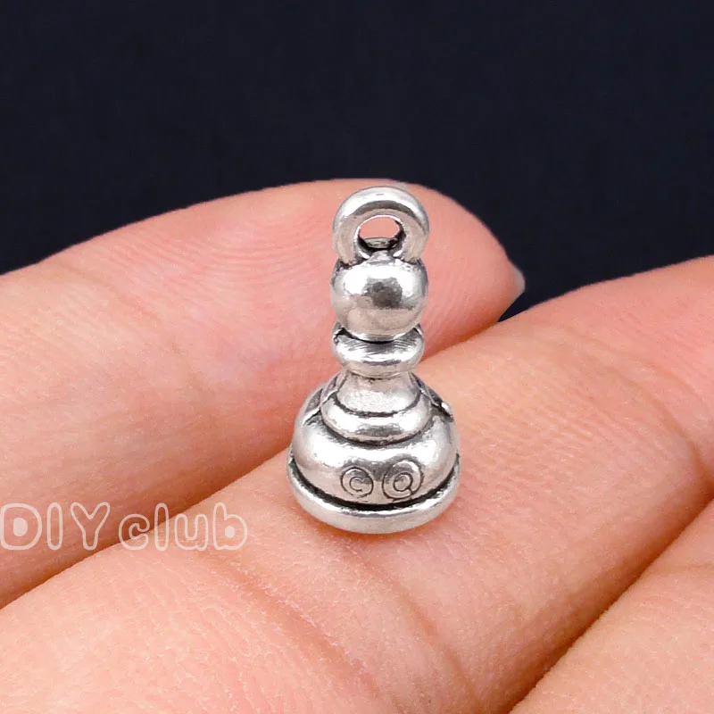50 шт. подвески шахматы 15 х8 мм|charm pendant|charm piecessilver charm pendant |