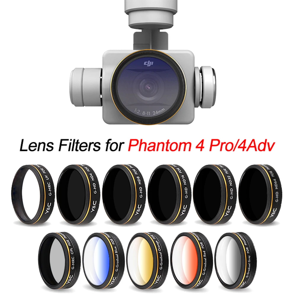 UV ND4 ND8 ND16 CPL фильтр для объектива для DJI Phantom 4 Pro V2.0 Расширенный Дрон круговой поляризационный защитный фильтр нейтральной плотности