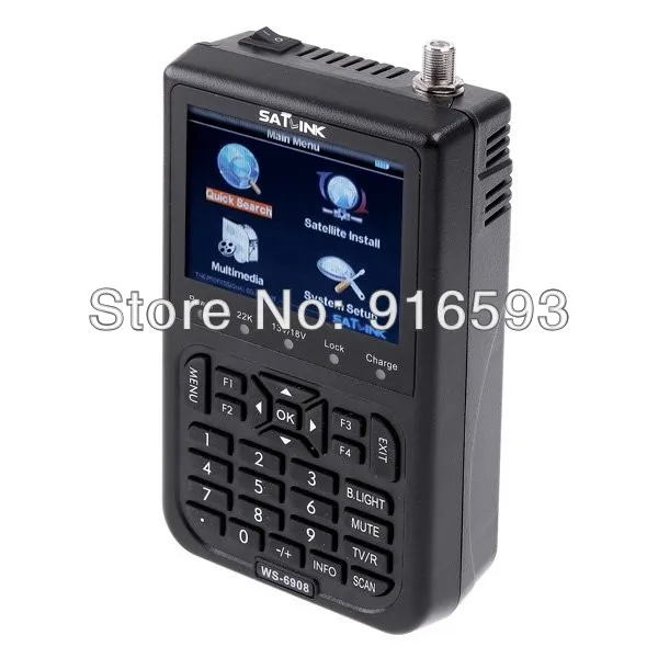 Цифровой спутниковый счетчик SATLINK WS 6908 (большое меню) TFT 3 5 дюймов приемник для