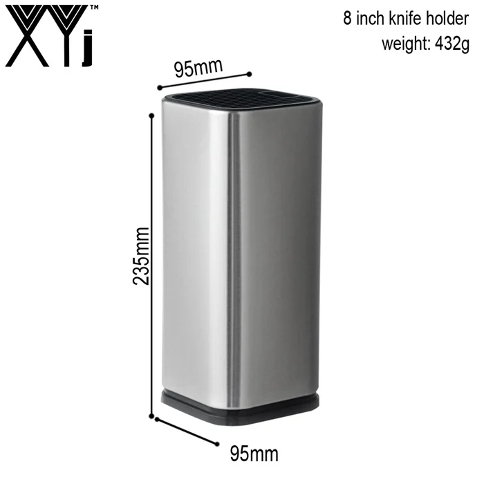 8 inch silver XYj модная кухонная подставка для ножей, держатель для кухонных ножей из нержавеющей стали, подставка для ножей, многофункциональная кухонная полка, 8 дюймов, инструмент для приготовления пищи - Цвет: 8 inch silver