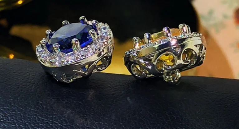 Водяная дрель кнопки high-end класса люкс с бриллиантами-инкрустированный