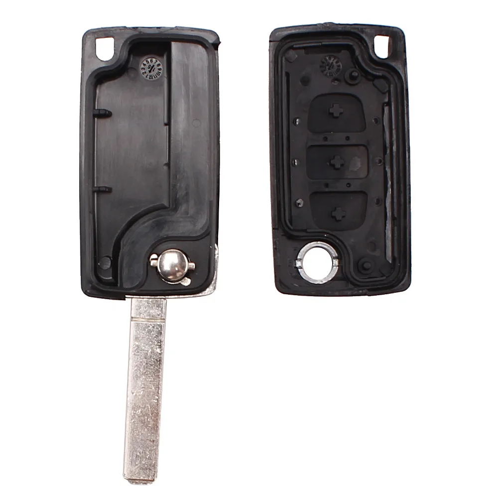 3 кнопки дистанционного входа Складной флип ключ Замена Брелок чехол для Citroen Peugeot