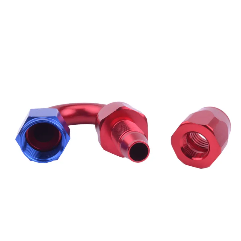 Злые энергии 6 штуцера шланга класса алюминиевый 180 градусов Поворотный фитинг