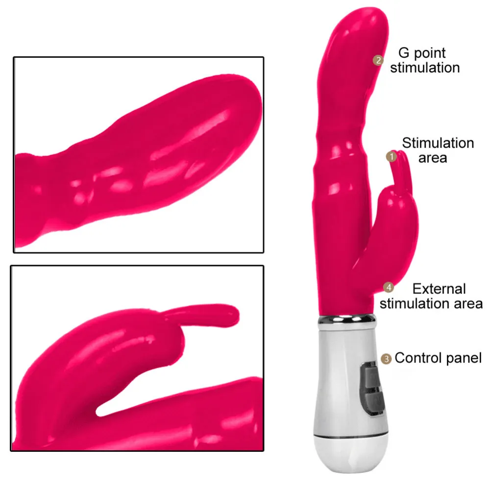 Фаллоимитатор точки G вибраторы для женщин двойная вибрация водонепроницаемый