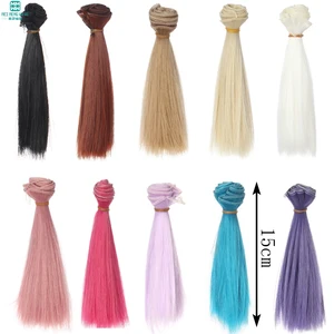 1 шт. 15 см * 100 см прямые парикиволосы для кукол BJDSD куклы DIY высокотемпературные вещи для кукол