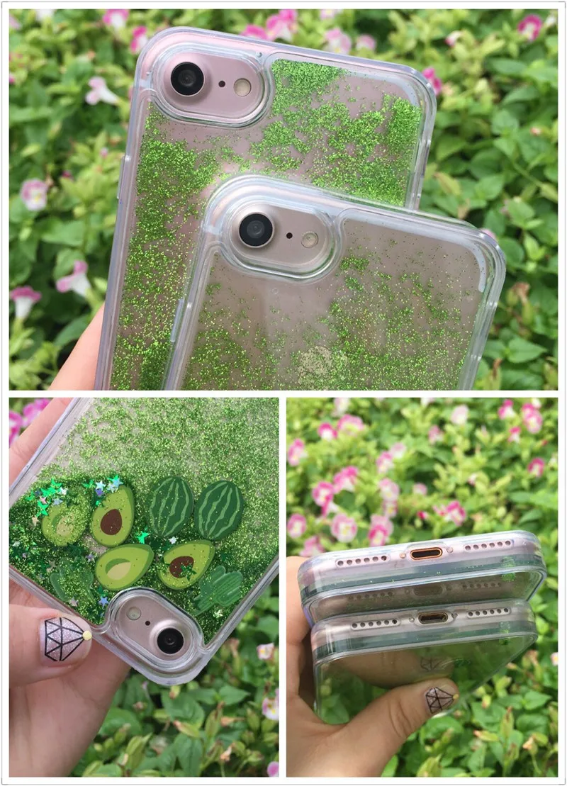 DISCASE простой летний свежий фруктовый чехол для телефона iphone 8 7 6 6s plus авокадо блеск