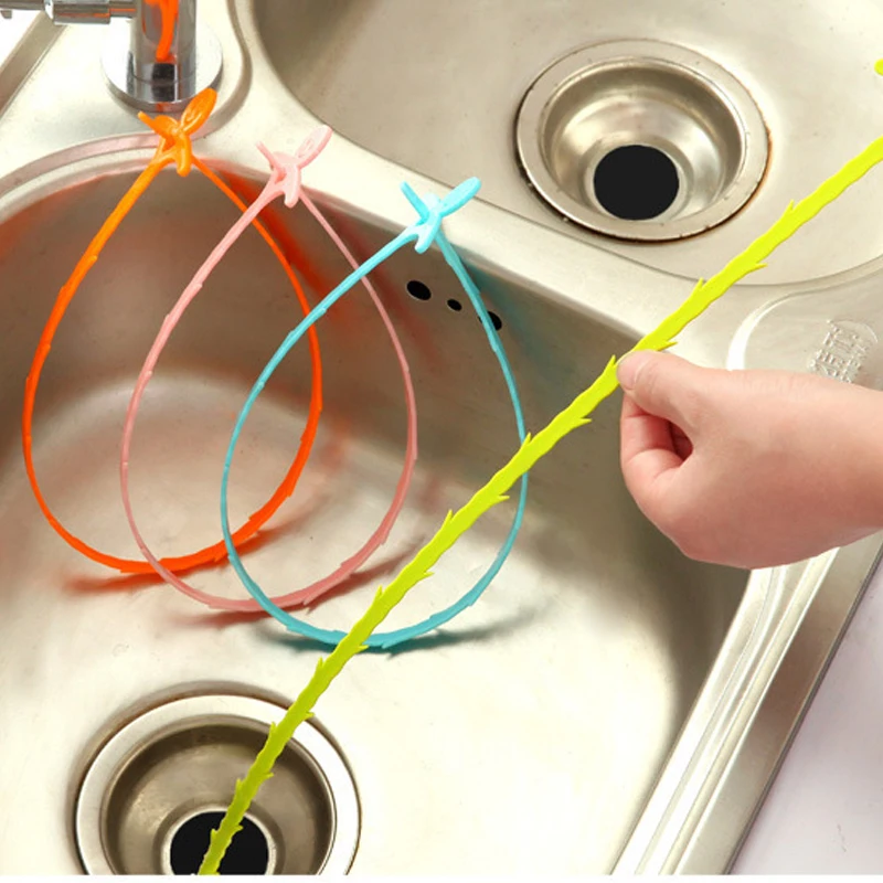 Bathroom Hair Sewer Dredge Sink Cleaning Hook Floor Drain Sewer Dredge Small Tools Hair Stoppers Clean The Hair 20