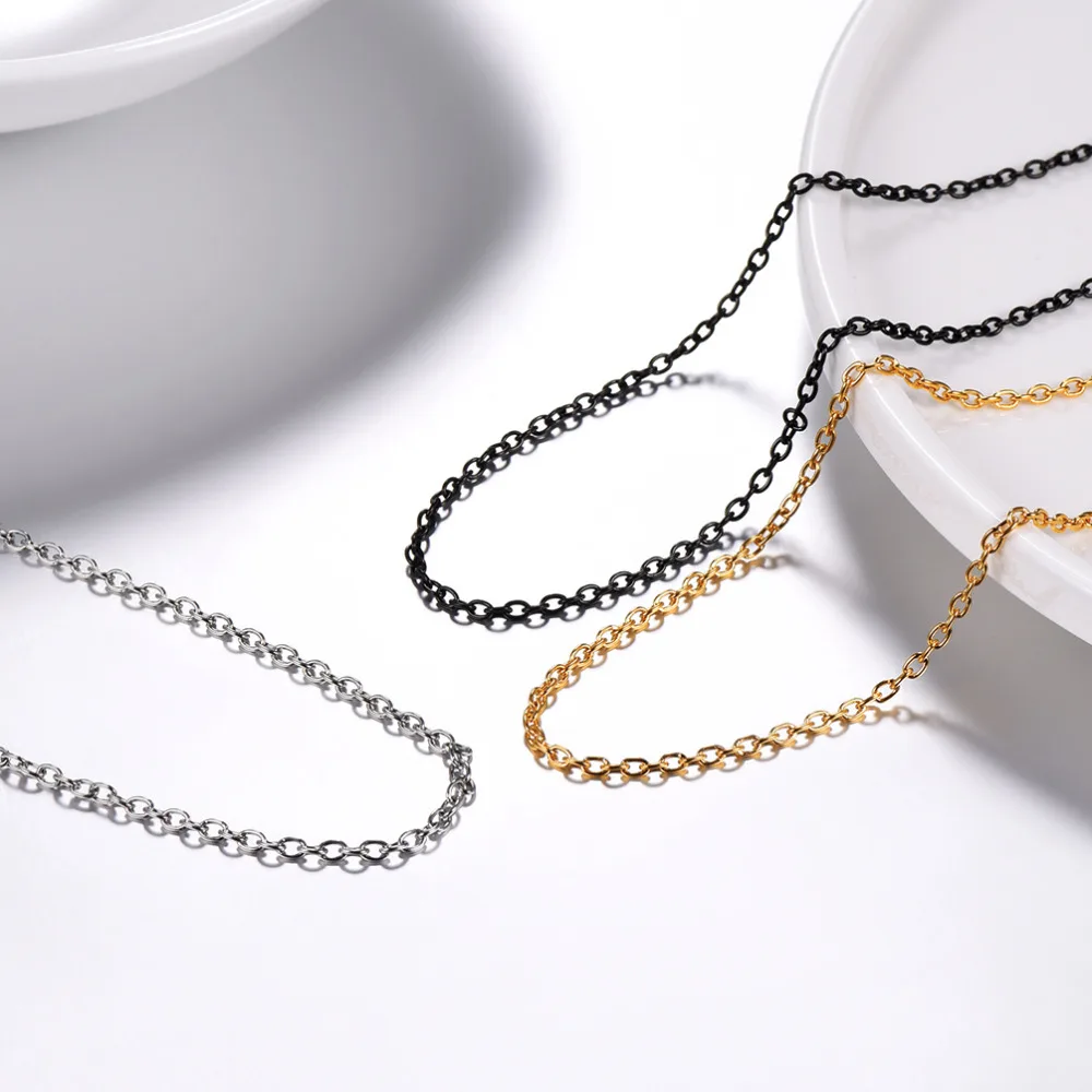 PROSTEEL 2.3MM O Chain Necklace Gold-filled Stainless Steel Link Men Women Fashion Jewelry Dropshipping Valentines Gifts PSN3304 | Украшения