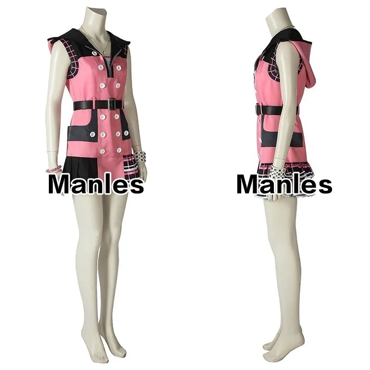 Anime Game Kingdom Hearts 3 Dream Drop Distance Cosplay Kairi Princess of Heart Costume Carnival Adult Halloween Party Dress