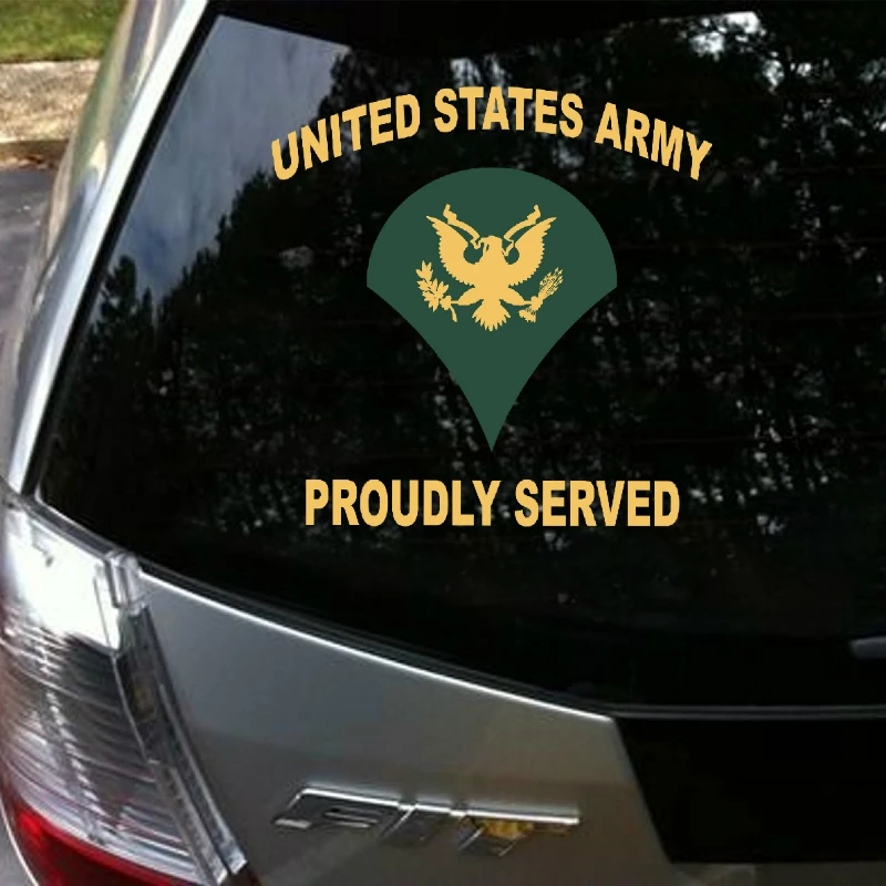 Алиавто авто Стайлинг армии США гордо Обслуживаемая Автомобильная наклейка и