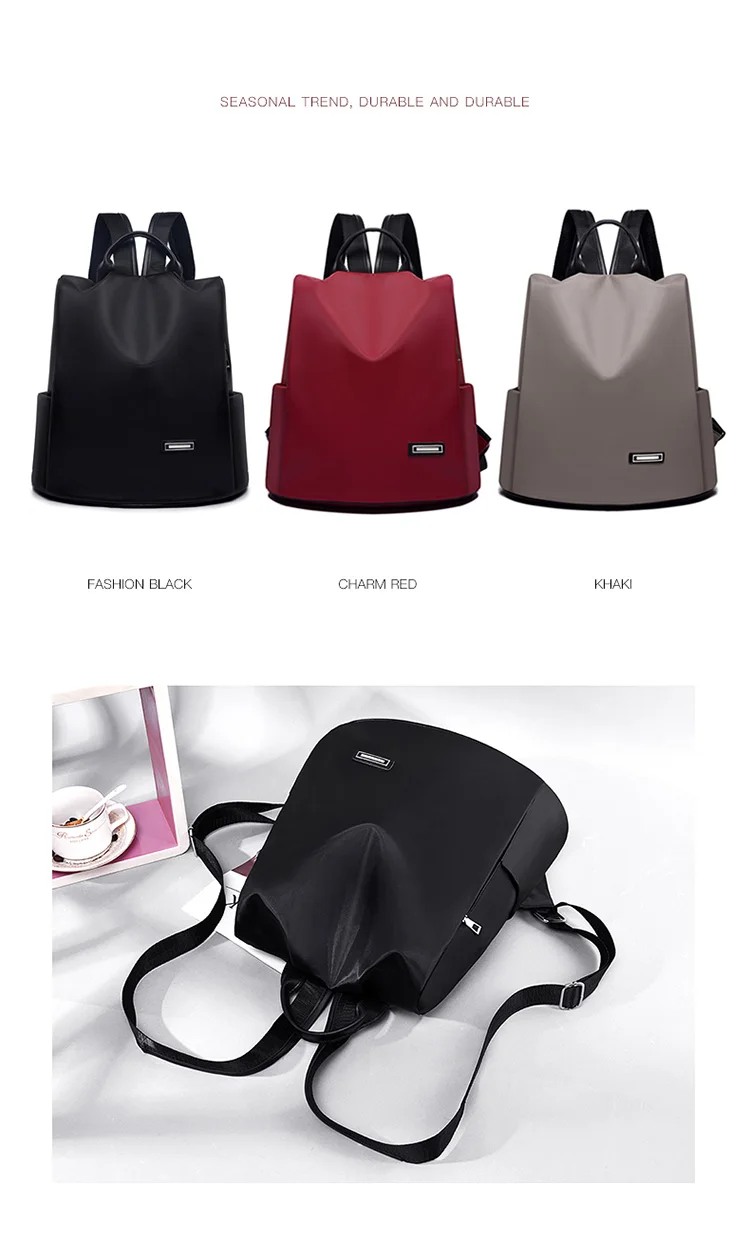 Anti-theft Design Women Backpacks Female High Quality Oxford Backpack Large Capacity Shoulder Bag Travel Backpack For Girls