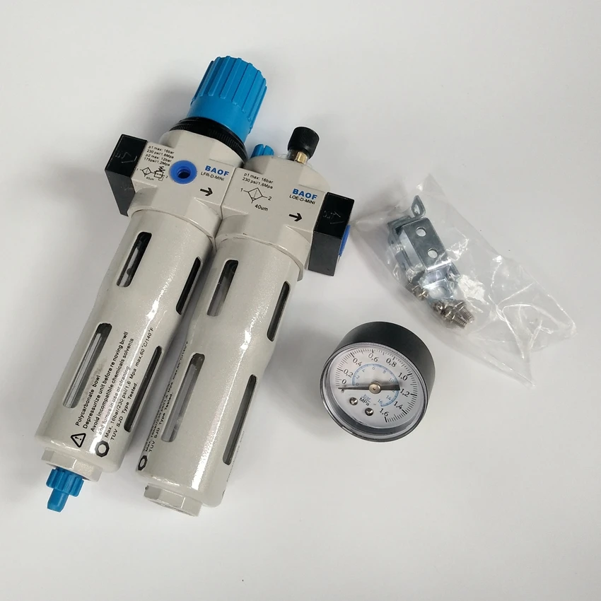 FRC-D-MINI-1/4 воздушный фильтр Регулятор лубрикатор комбинации 1/4 ''порт нитки |