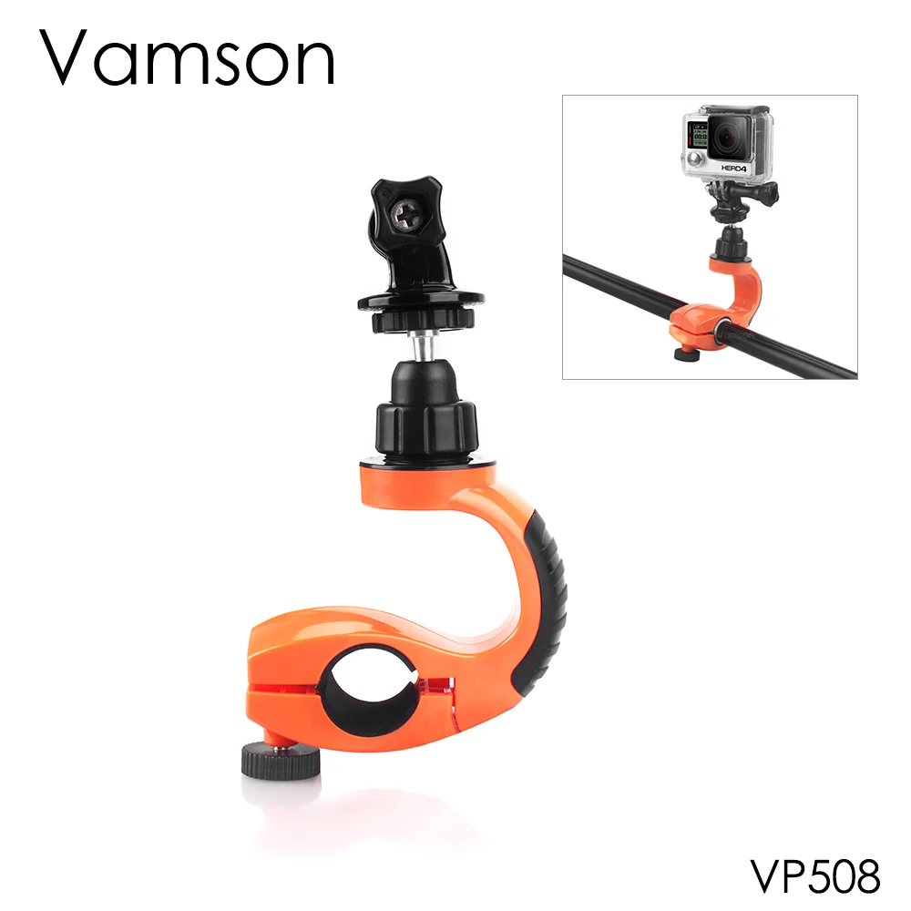 Vamson для GoPro Hero 7 6 5 крепление на велосипед с поворотом на 360 градусов с адаптером для штатива для gopro аксессуары для Xiaomi для SJCAM VP508