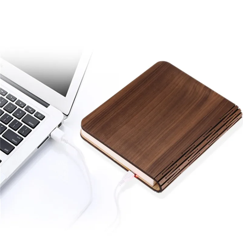 Wrumava 3D светодиодный ночник складной книжный светильник USB порт перезаряжаемый