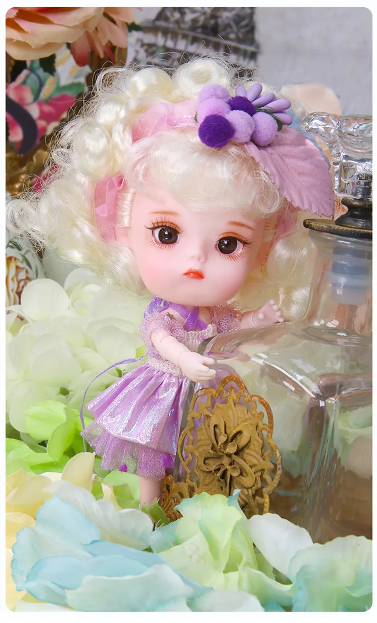 1/12 BJD кукла 26 шарнирное тело 14 см мини кукла серия DODO кукла с костюмом и обувью макияж и коробка в подарок OB11