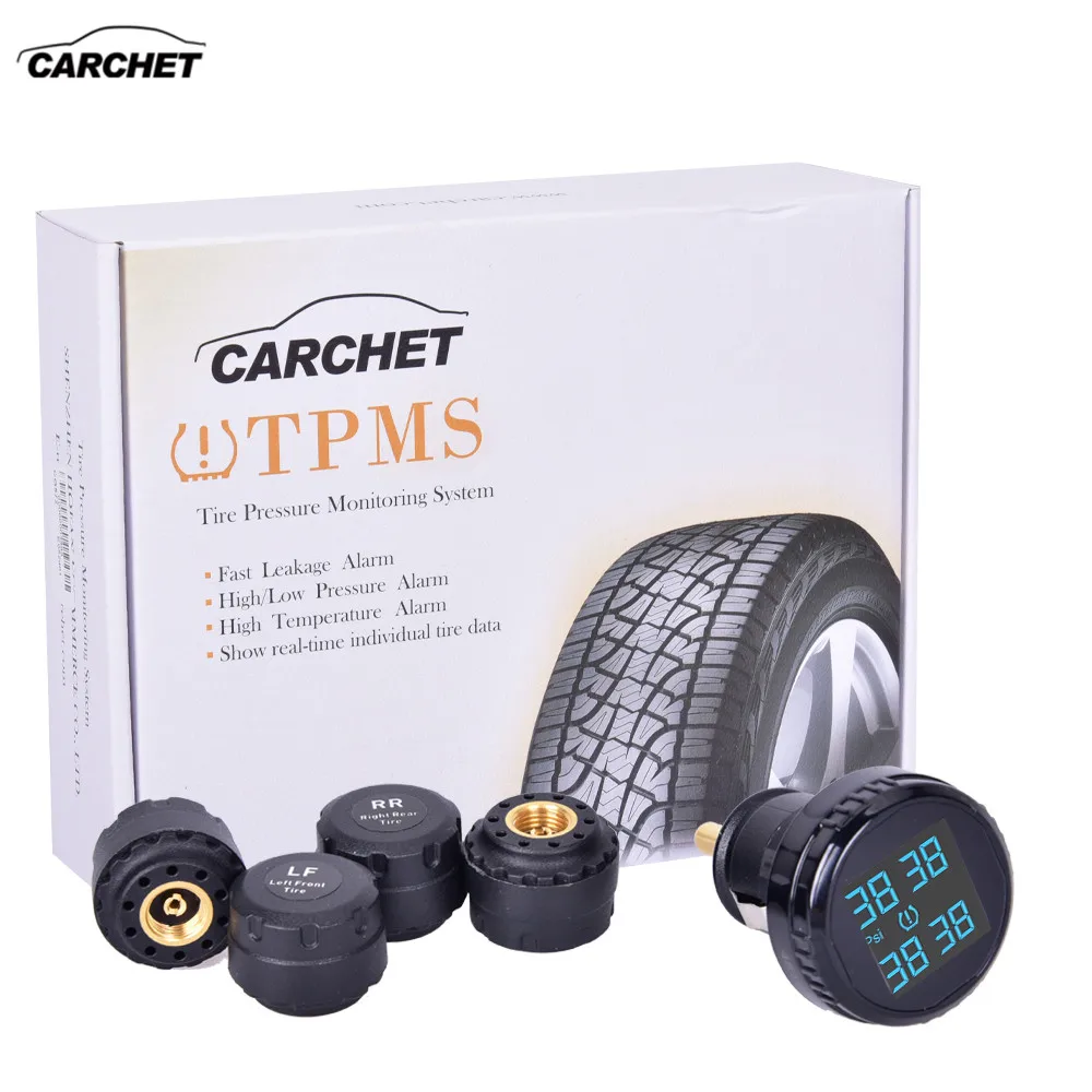 CARCHET Автомобильная сигнализация давления в шинах TPMS система контроля 0-116PSI 0-8BAR