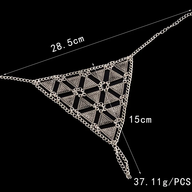 Браслет на ногу треугольной формы в стиле oho Новый винтажный браслет панк